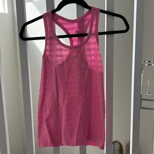Bubble gum pink lululemon tank